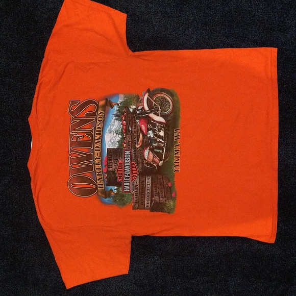 '14 Harley Davidson screaming eagle Yakima Washington Owens t-shirt size large - Picture 5 of 6